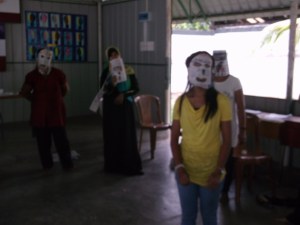 Acting with Masks.